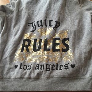 Juicy couture zip up hoodie!