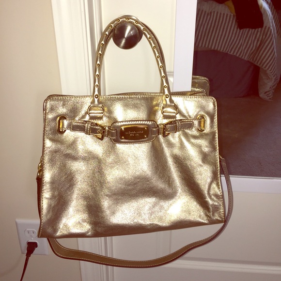 Gold MK bag