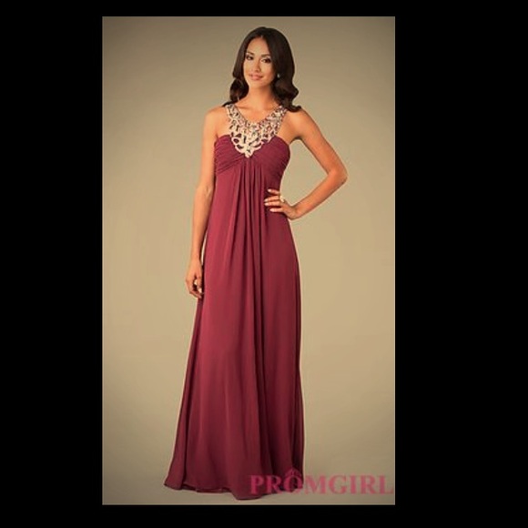 Maroon prom dress size 2