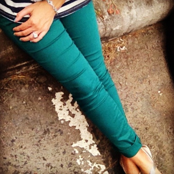 Emerald skinny jeans - Picture 3 of 3