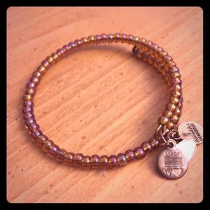 Alex & Ani vintage sixty six pink beaded bangle