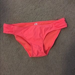Coral color bikini bottoms