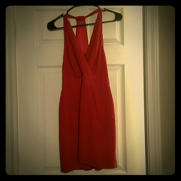 Express red dress