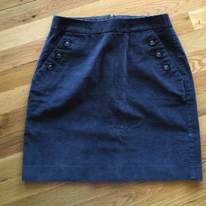 Banana republic corduroy skirt, size 0
