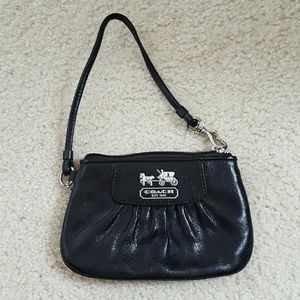 Coach leather wristlet