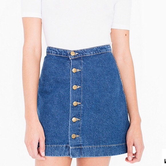 American Apparel Button Front skirt
