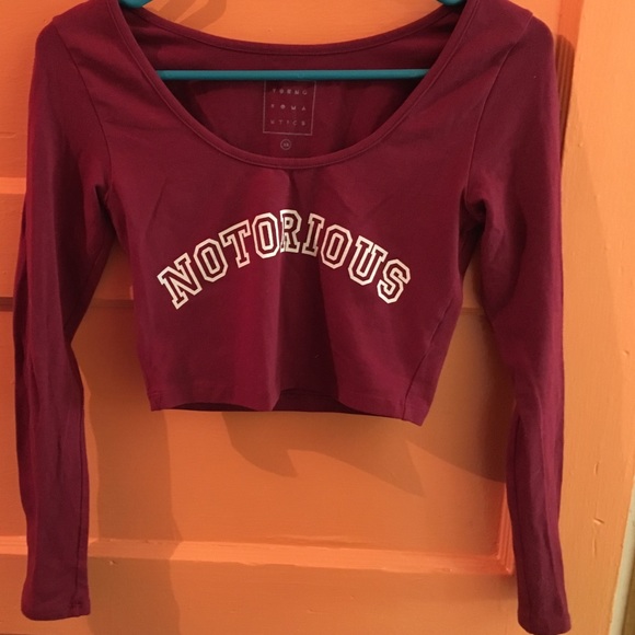 "Notorious"crop top! Perf for a sporty chic look.