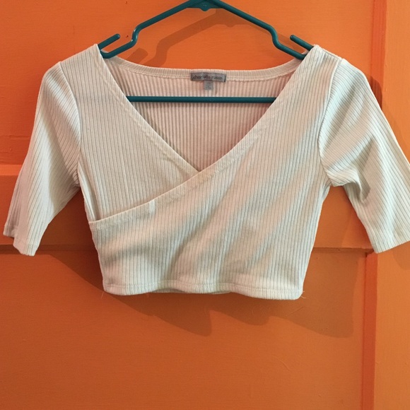 wrap around crop top.