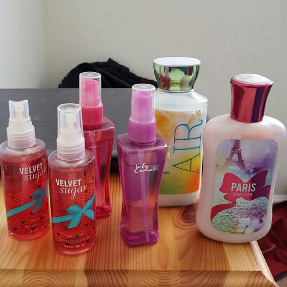Assorted Bath and Body Works products