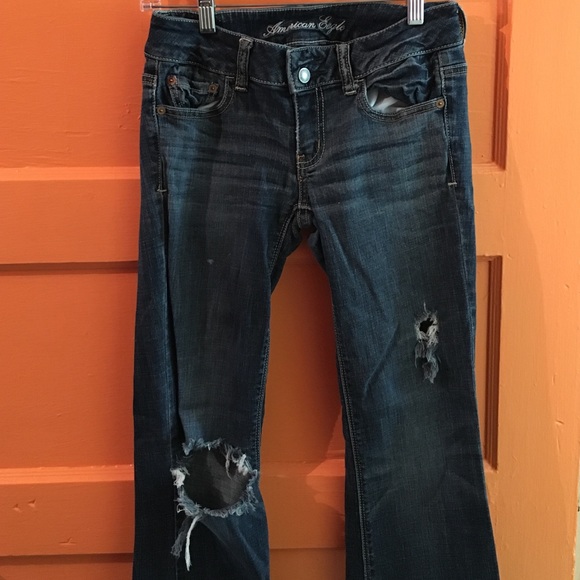 Flare holy jeans.
