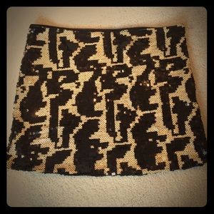Sequin Miniskirt, Small