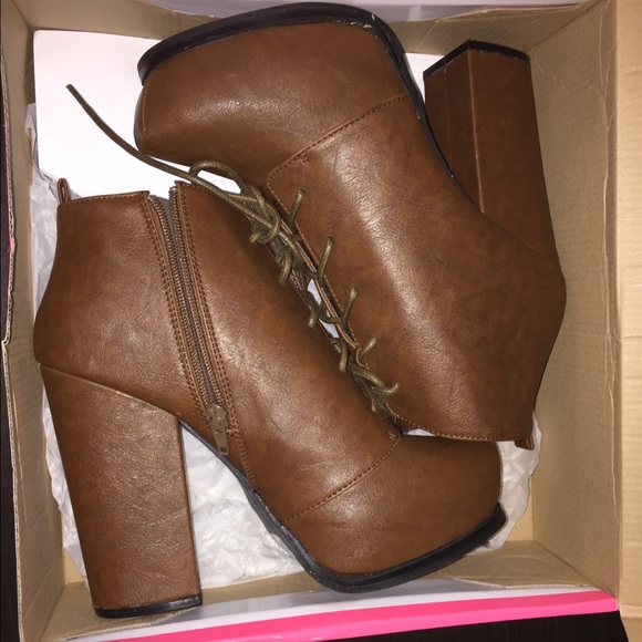 Platform Ankle Heel Booties