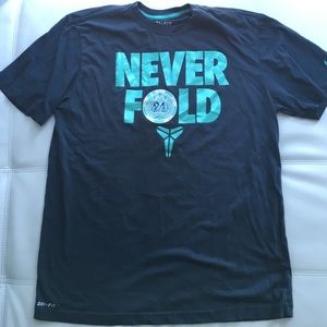 Nike Mens L Kobe Never Fold shirt. Dri-fit.