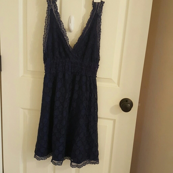 Pinky dark blue lace dress
