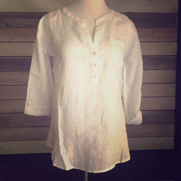 Lilly Pulitzer Tops - Lilly Pulitzer Key Largo White Tunic