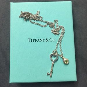 TIFFANY & CO Heart Key Necklace