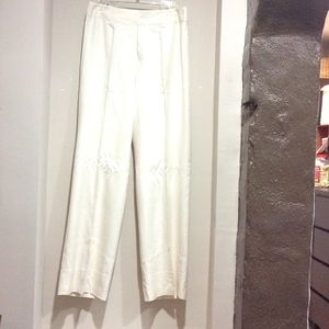 Winter white Banana Republic slacks. Fully lined
