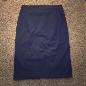 Long Black Pencil Skirt