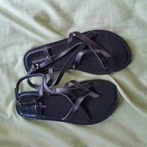 Strap Black sandals