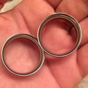 1 inch silver tunnels
