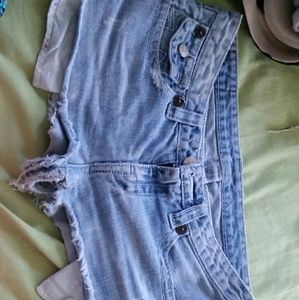 True Religion Distressed Denim Jean Shorts