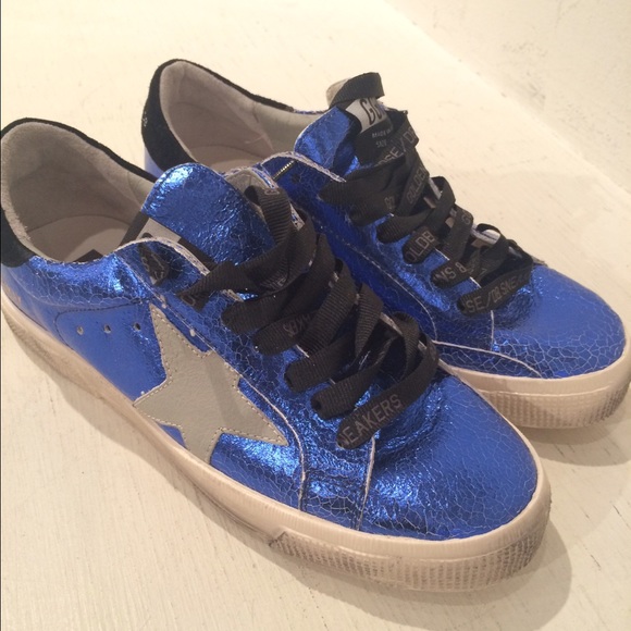 Golden Goose May sneaker, shiny blue