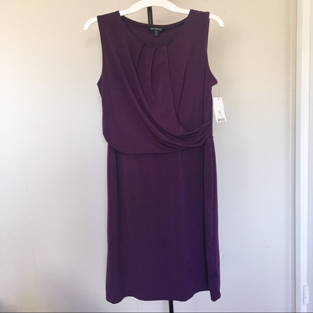 NWT Purple / Plum Draped Dress