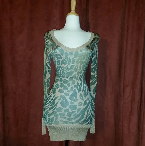 Animal Print Bodycon Tunic