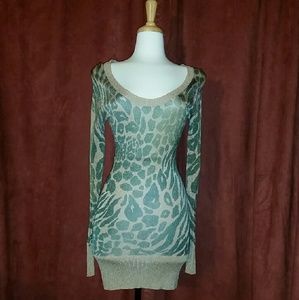Animal Print Bodycon Tunic