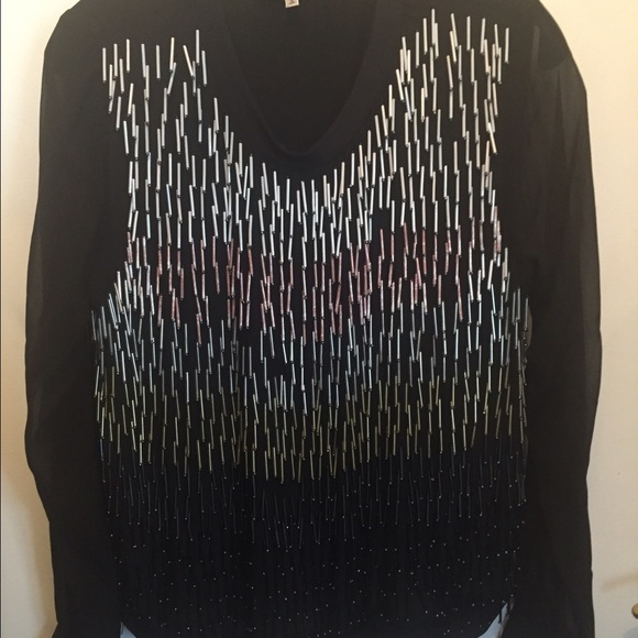Milly beaded silk top