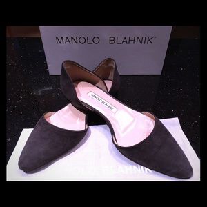 Manolo Blahnik Driver CR/Suede Camel