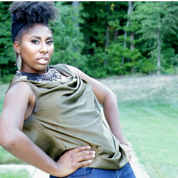 Asymmetrical Ruched Blouse