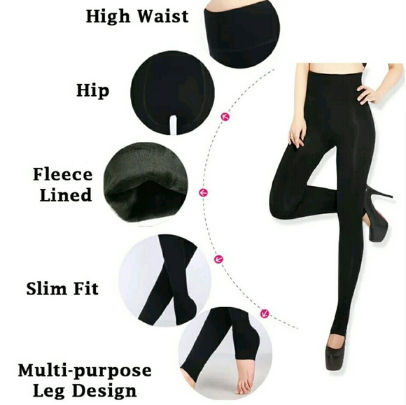 HP||⭐BEST SELLING HIGH WAIST FLEECE LEGGINGS - Picture 3 of 8