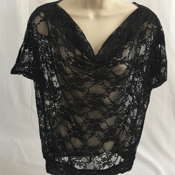 Express Black Lace Blouse Size XS
