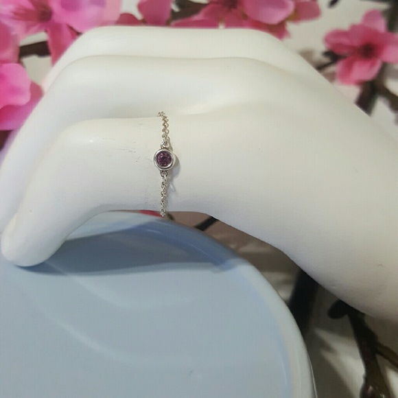 ππHPππTiffany Pink Sapphire Yard/Chain Ring - Picture 2 of 4