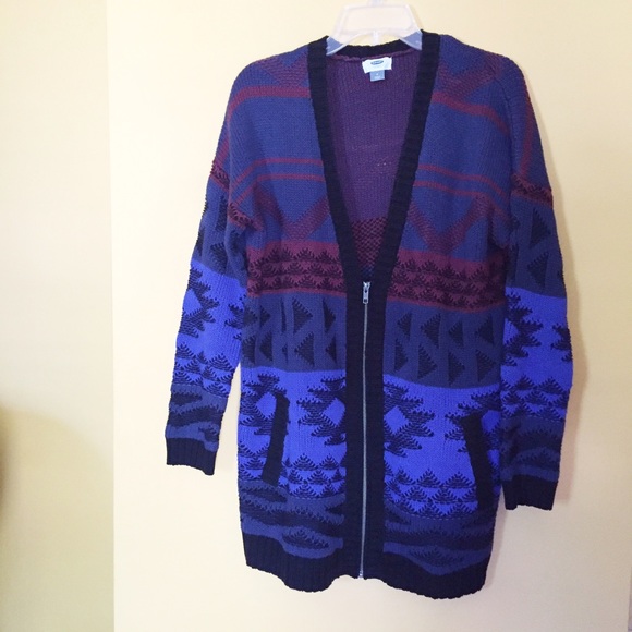 OLD NAVY zippered cardigan sweater