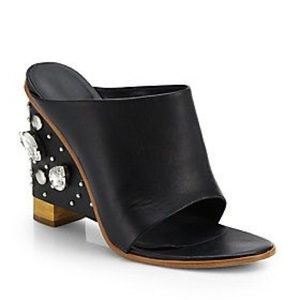 Tibi Britt Crystal Mule Wedge
