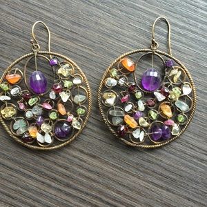 Gemstone earrings