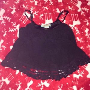 Black crop top