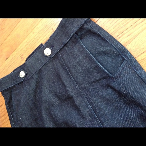 7 FOR ALL MANKIND Dark Denim Pencil Skirt 28 - Picture 2 of 4