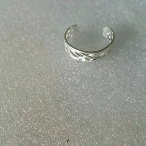Adjustable toe finger rings silver 925