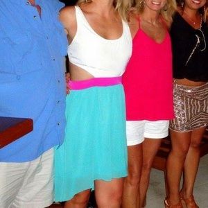 LuLu's fun, flirty dress with cutouts. Size L