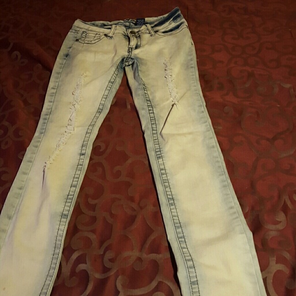 V.I.R size 5/6 washed out blue jeans
