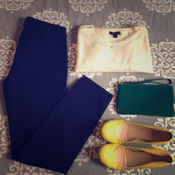 J Crew city fit stretch pants 0 wild blueberry NWT