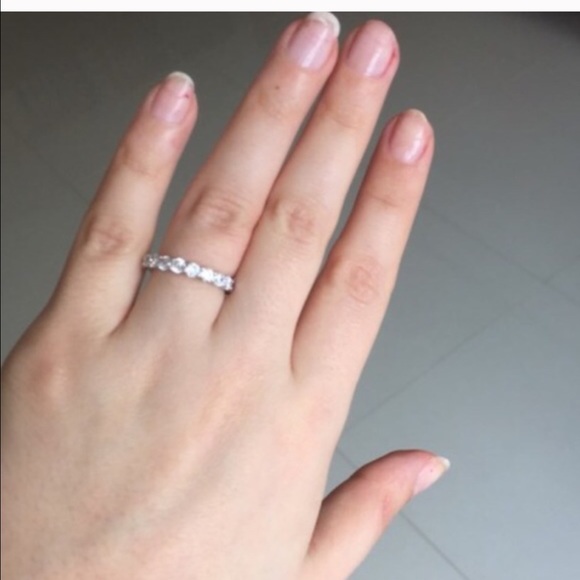 BRAND NEW ETERNITY BAND RING SIZE 6 &7 - Picture 3 of 4