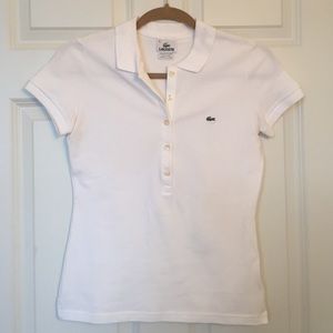 Lacoste White Polo Shirt