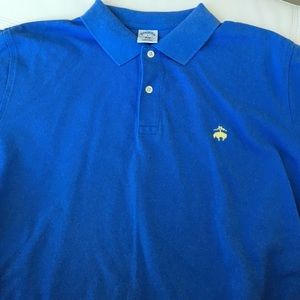 Brooks Brother men's polo tee. Sz L Powder blue