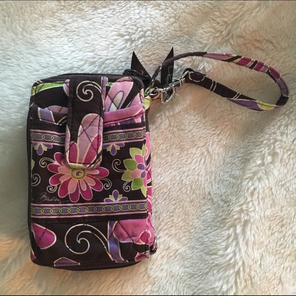 Vera Bradley All In One Wristlet - Purple Punch