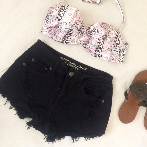 American Eagle Outfitters Pants - AE Distressed High Rise Festival Short