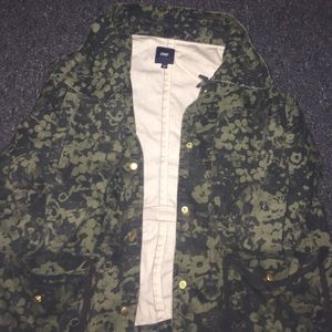 Flower Camouflage gap jacket